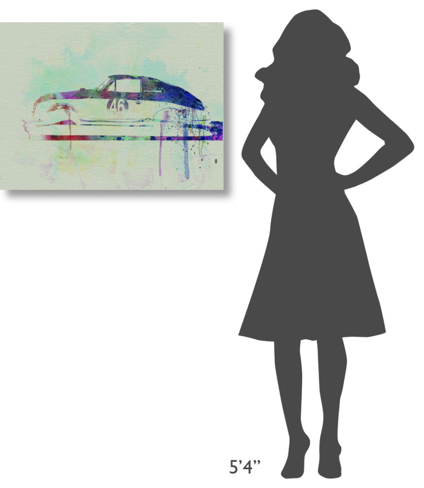 "Porsche 356 Watercolor" Fine Art Print