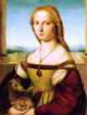 Raphael Lady With a Unicorn, 21"x28" Wall Decal Print