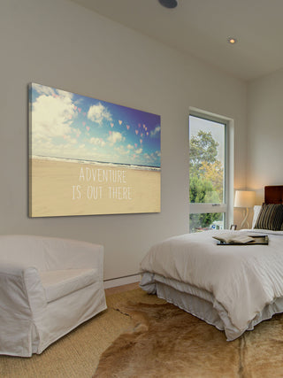 "Adventure Is Out There" Print on Canvas by Sylvia Cook