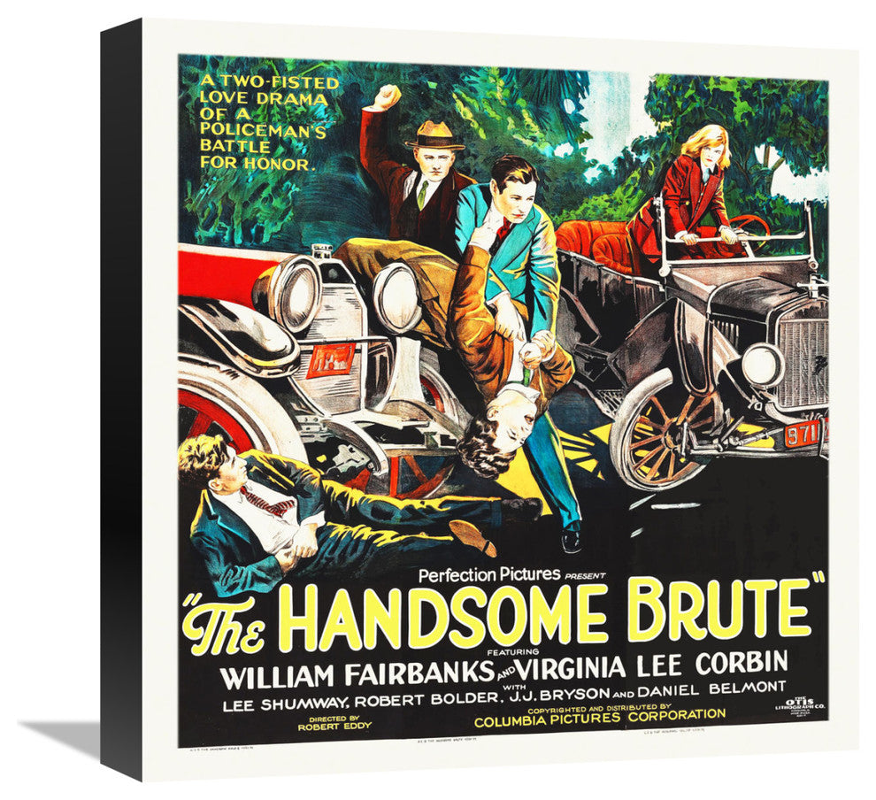 "The Hamdsome Brute, 1925" Canvas Giclee by Hollywood Photo Archive, 16"x16"