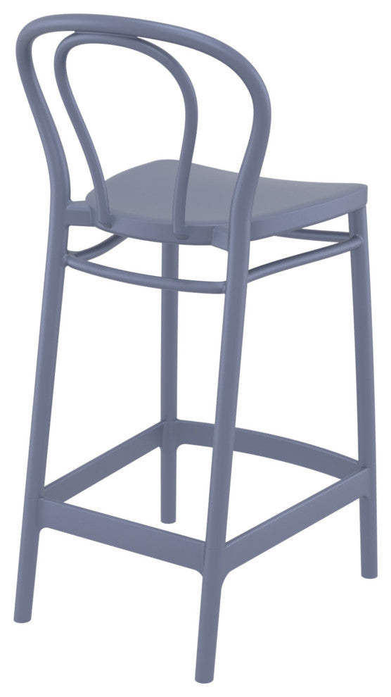 Victor Counter Stool Dark Gray, Set of 2