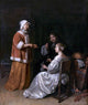 Caspar Netscher The Seduction, 20"x25" Wall Decal Print