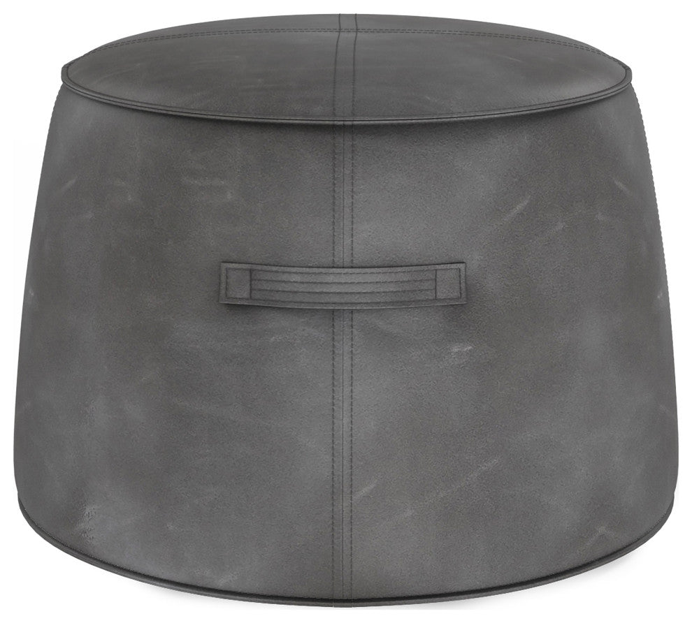 Mitchell Ottoman, Overcast Gray
