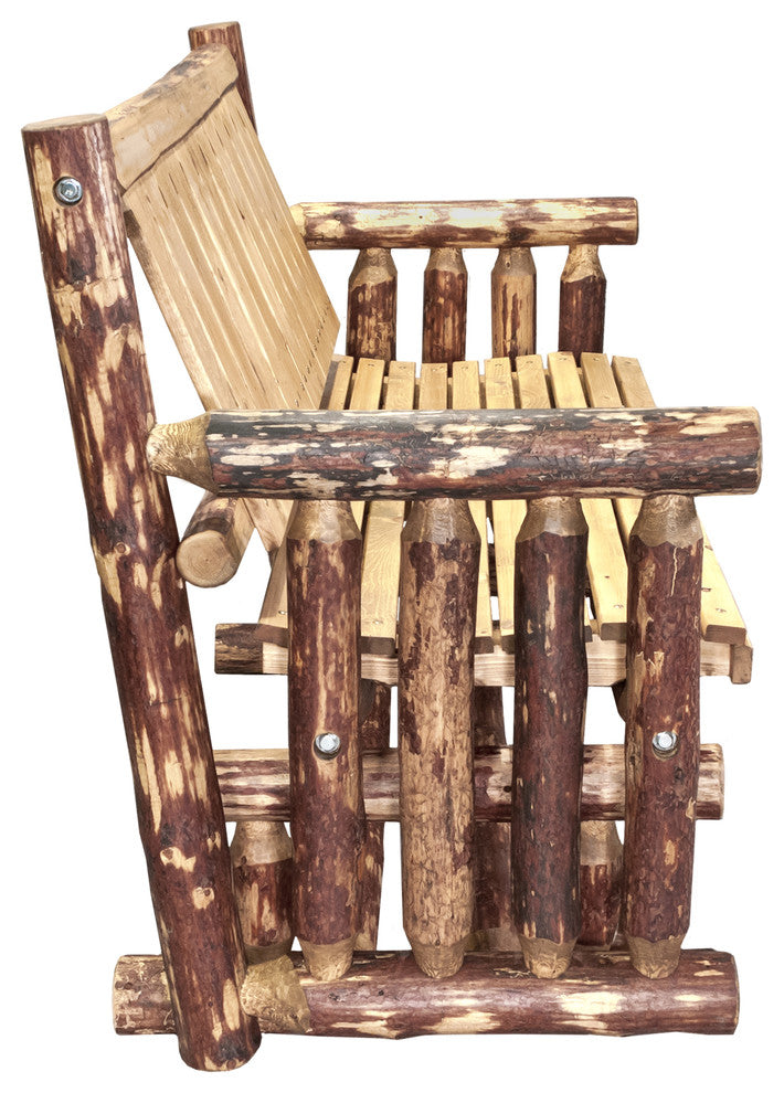 Glacier Country Collection Glider, Exterior Stain Finish