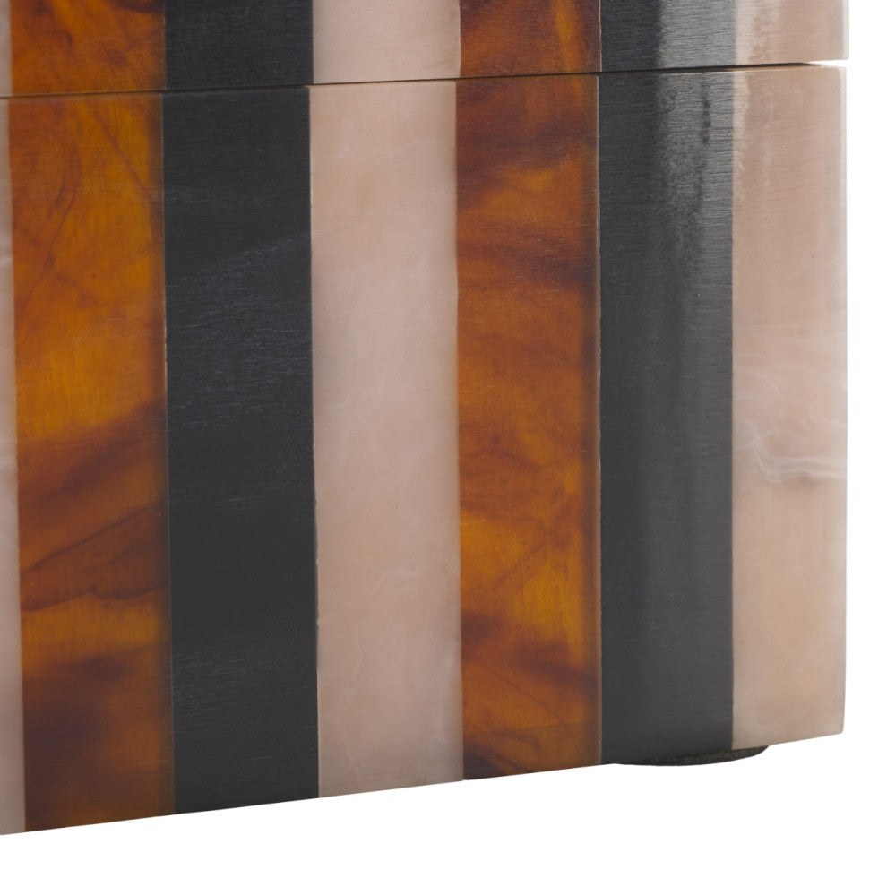 Safavieh Ina Decor Box, Set of 2, Black/Brown