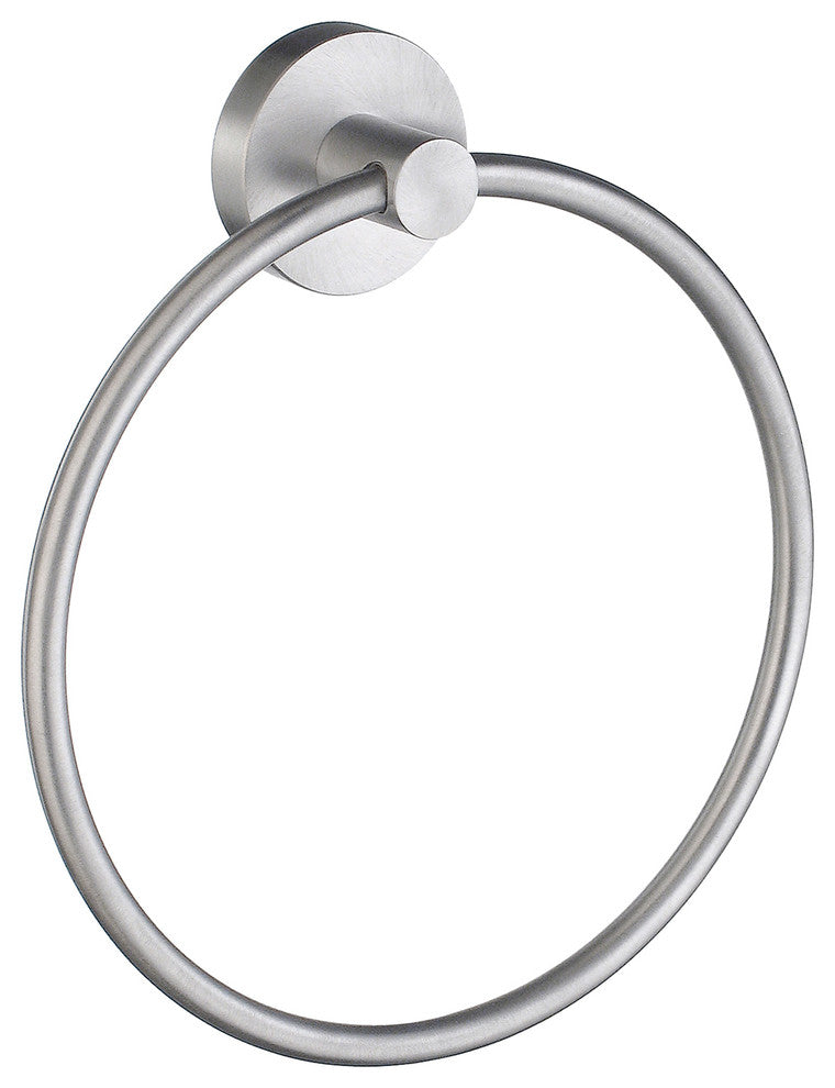 Home Towel Ring Brushed Chrome