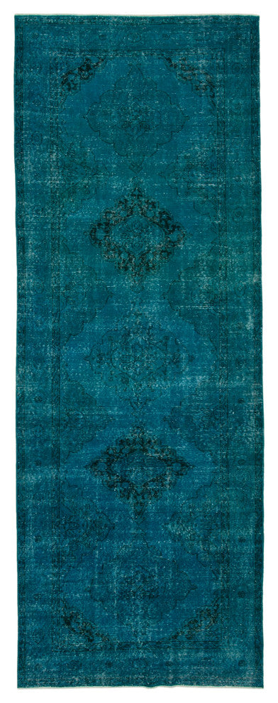 Rug N Carpet - Hand-knotted Turkish 4' 8" x 13' 1" Vintage Runner Rug