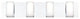 Eurofase 35652-014 LED Bathbar, Delrosa Collection, Chrome Finish