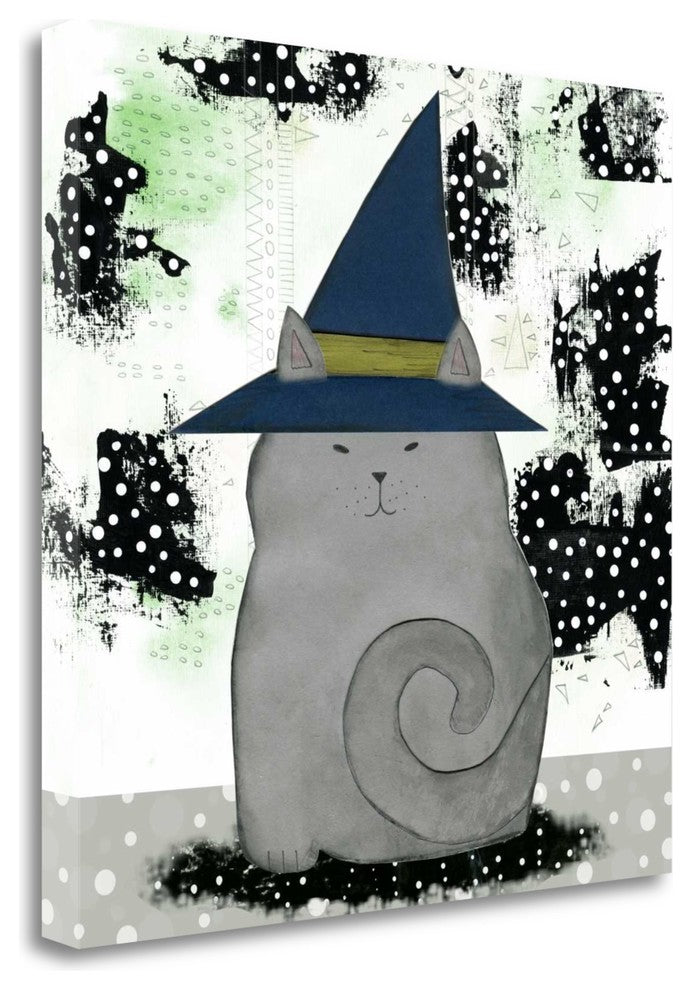 "Witch Cat" By Sarah Ogren, Giclee Print on Gallery Wrap Canvas, Ready to Hang