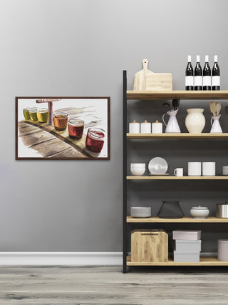 "Many Choices Here" Framed Painting Print, 18"x12"