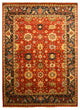 Hand-knotted Wool Rust Traditional Oriental Super Mahal Rug, 10' X 14'