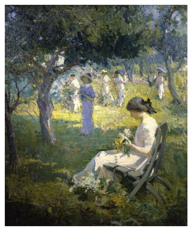 "Garden Party" Digital Paper Print by Mary Bradish Titcomb, 20"x24"