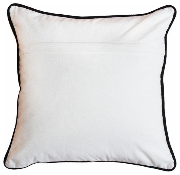 Pillow Decor - Graphic Flower Cotton Throw Pillow 16x16