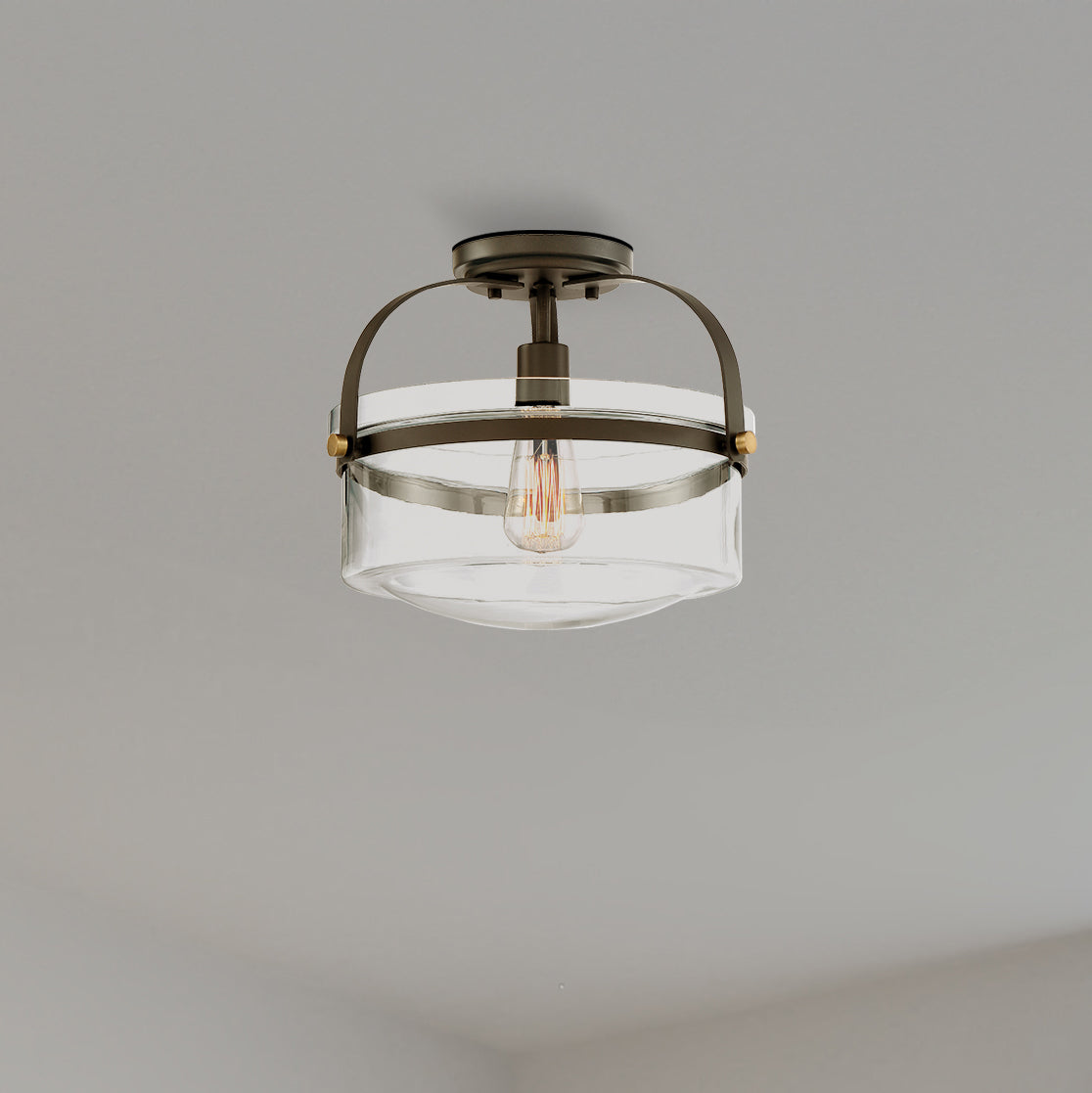 Jaxon Semi-Flush, Oil Rubbed Bronze
