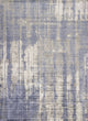 HomeRoots 9'x13' Grey Blue Hand Loomed Abstract Brushstroke Indoor Area Rug