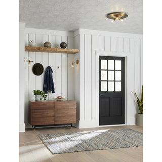 Trimble Collection Three-Light Brushed Bronze 18" Flush Mount