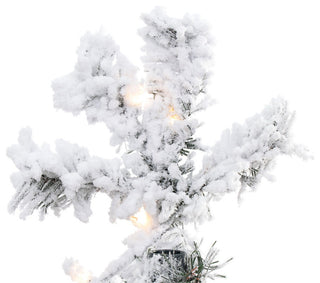 Vickerman A806346Led 4.5' Flocked Pine Christmas Tree, Warm White Lights