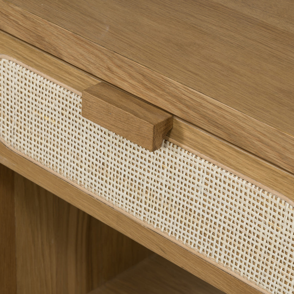 Allegra Nightstand-Natural Cane