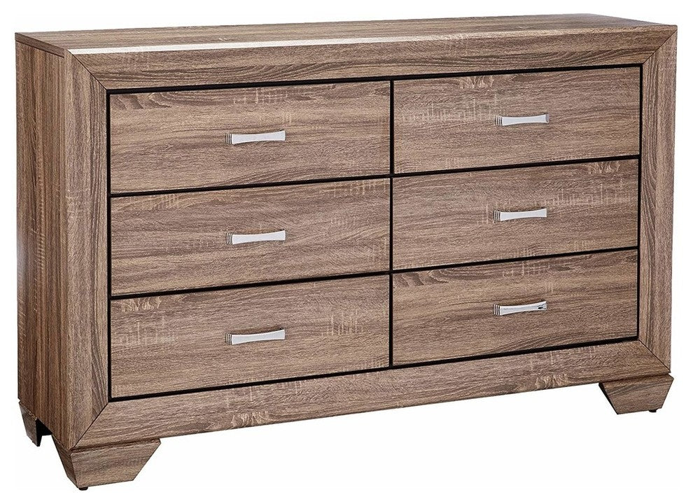 Coaster Furniture Kauffman Dresser, Washed Taupe