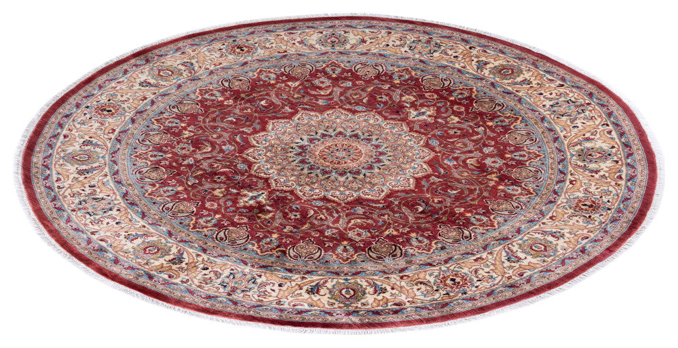 Mogul, One-of-a-Kind Hand-Knotted Area Rug Yellow, 6' 5 x 6' 7