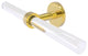 Clearview 2 Arm Guest Towel Holder, Polished Brass
