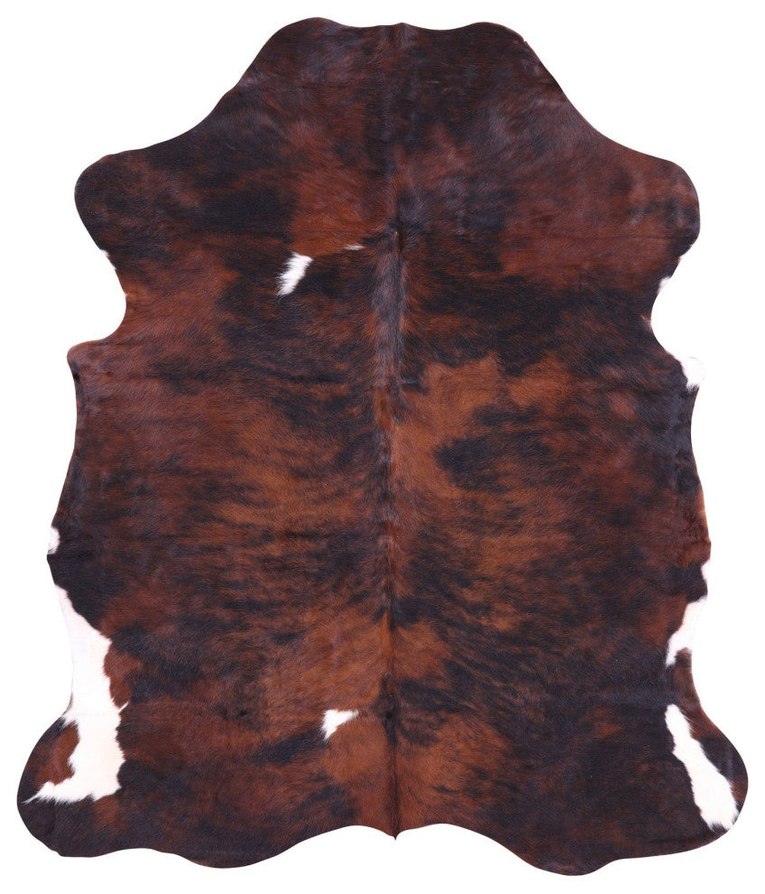 6' 5" X 5' 5" Natural Cowhide Rug C1802