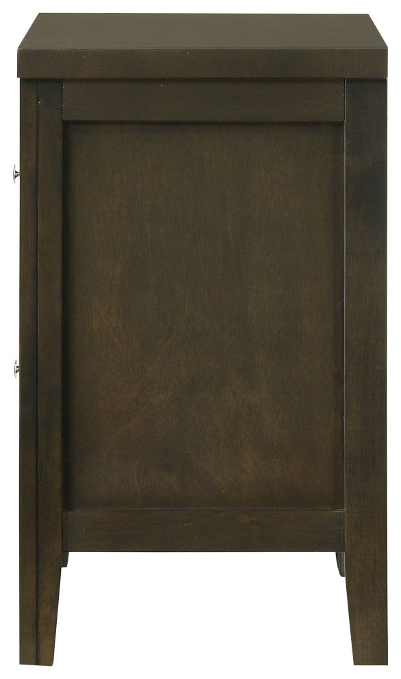 Wilkes 2-drawer Nightstand Bedside Table Dark Cocoa