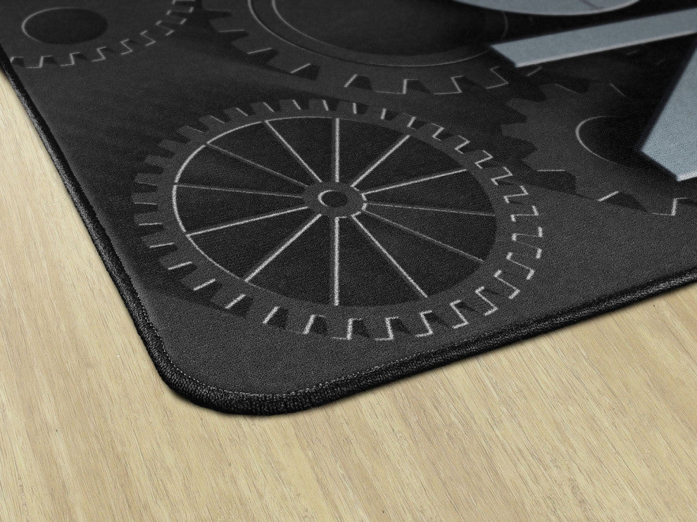 Flagship Carpets  VA1026-44FS 7'6" X 12' Creation Gears Educational Rug