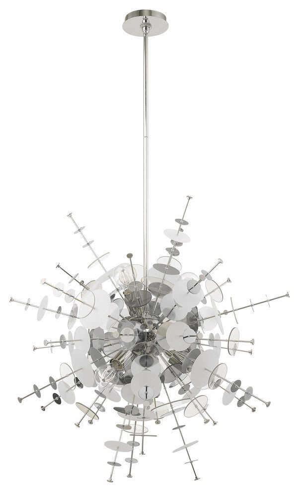 Livex Lighting Polished Chrome 6-Light Pendant Chandelier