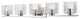 Zlite 336-5V-CH-LED 5-Light Vanity, Clear