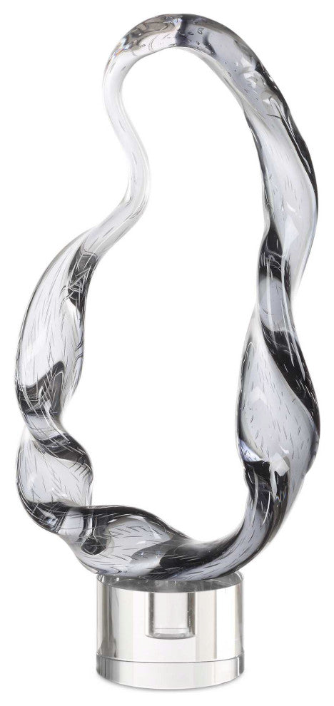 Uttermost Luminous Twist Glass Sculpture