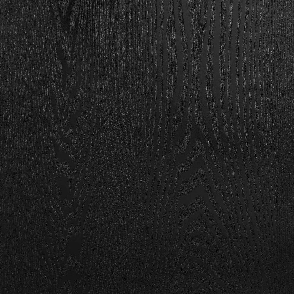 Dining Table, Rectangular, Wood, Metal, Black, Gold, Modern, Bistro Restaurant