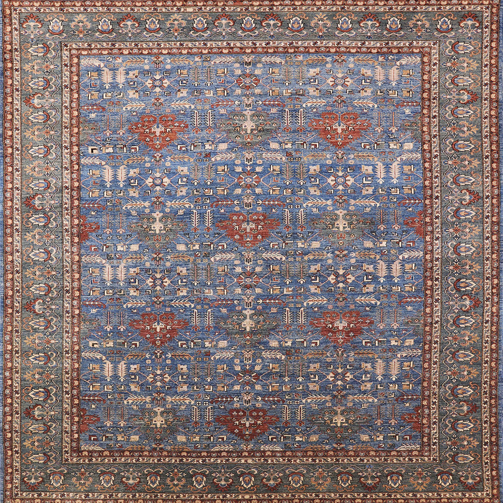 Ahgly Company Indoor Square Mid-Century Modern Area Rugs, 5'' Square