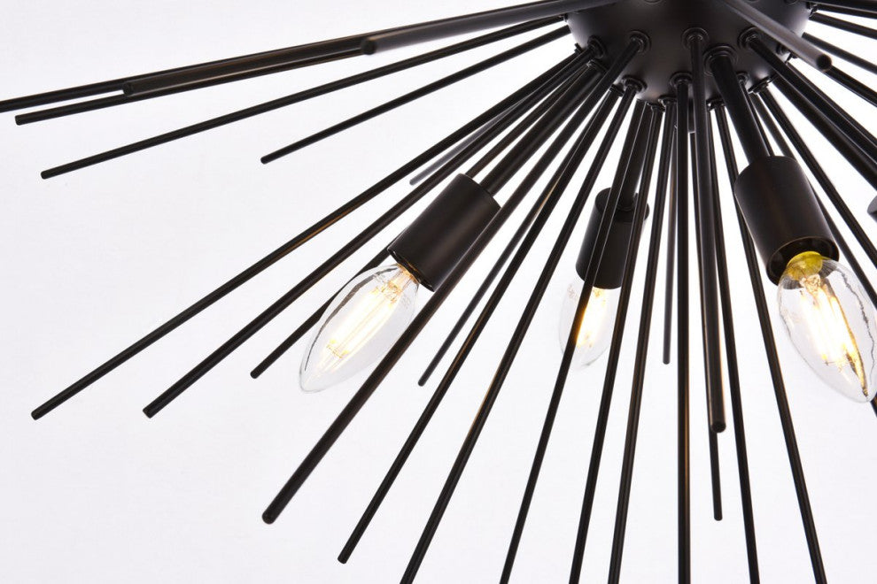 Tanner 8-Light Black Pendant