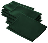 LA Linen Polyester Poplin Napkin, 10 Pack, Hunter Green