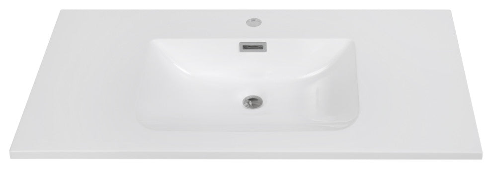 35" Solid Surface Resin Streamline K-1706-35 Vanity Top