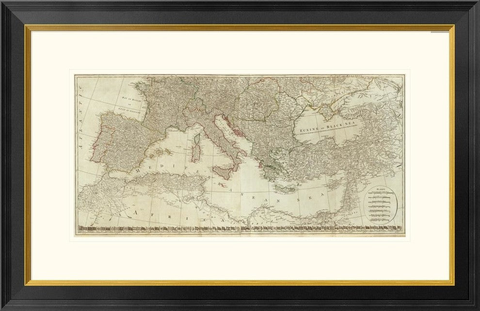 Europe and Its Empires, Kingdoms, States, Republics (Southern), 1787, 34"x22"