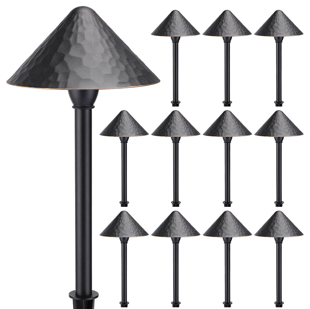 LEONLITE 12V 12-Pack LED 3W Landscape Lights, 3000K Warm White