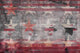 "Red Striped Stars" Print on Canvas, 24"x16"