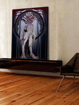 "Stranger Things Monster" Painting Print on Wrapped Canvas, 40"x60"