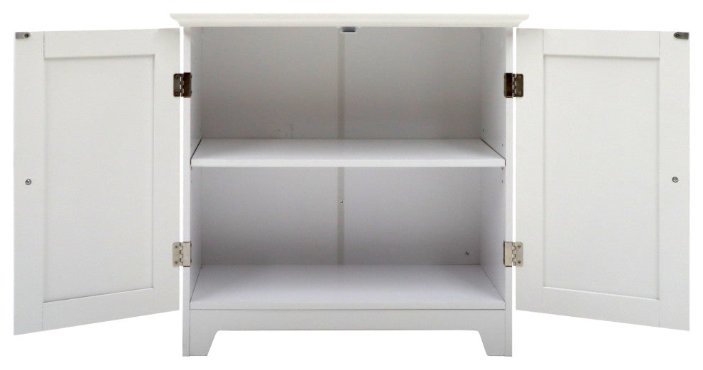 Shaker Style Double Door Cabinet, White