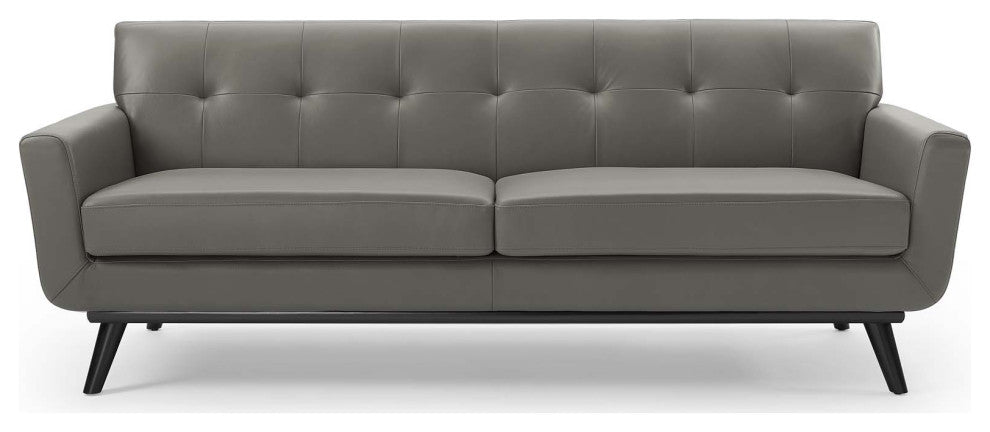 Sofa, Leather, Gray, Modern, Living Lounge Room Hotel Lobby Hospitality