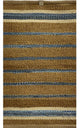 7??x 9??Tan and Blue Striped Area Rug
