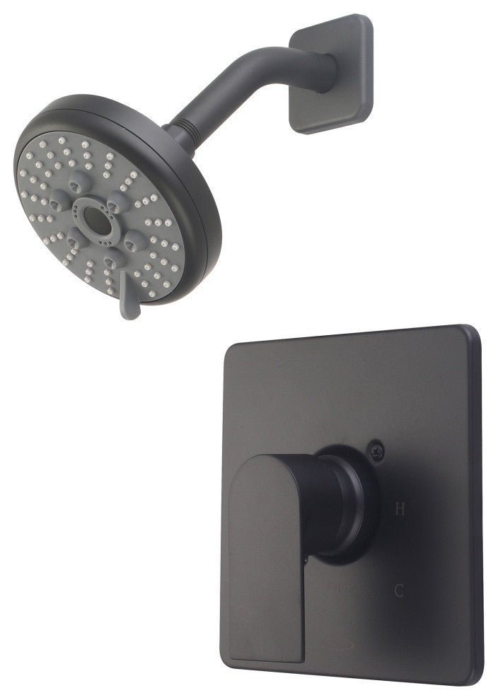 i4 Single Handle Shower Trim Set, Matte Black