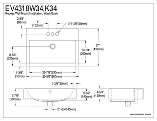Clearwater Black China Vessel Bathroom Sink, Overflow Hole and 3 Faucet Holes