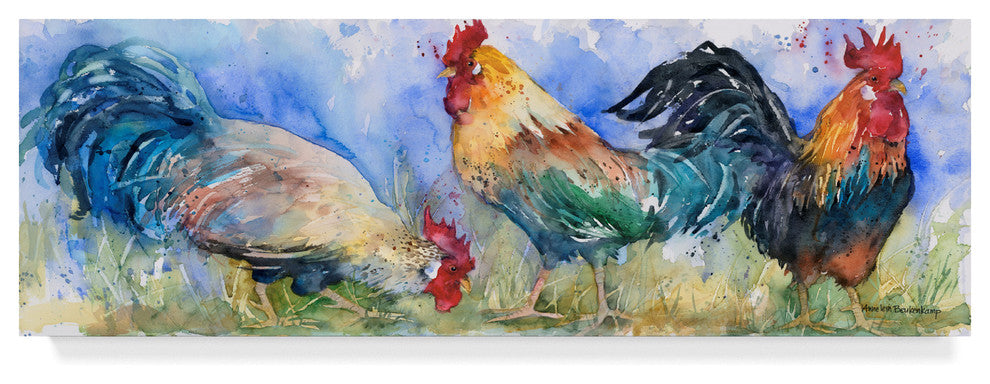 Annelein Beukenkamp 'Triple Threat' Canvas Art