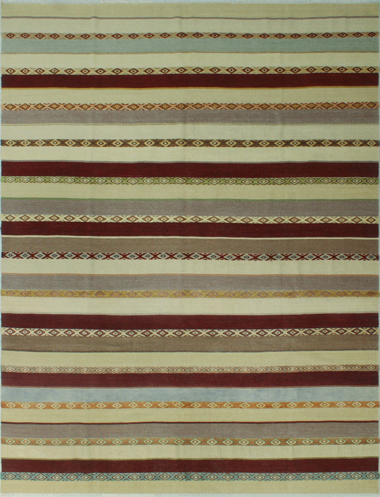 High-Low Kilim Ayobunmi Beige Rug