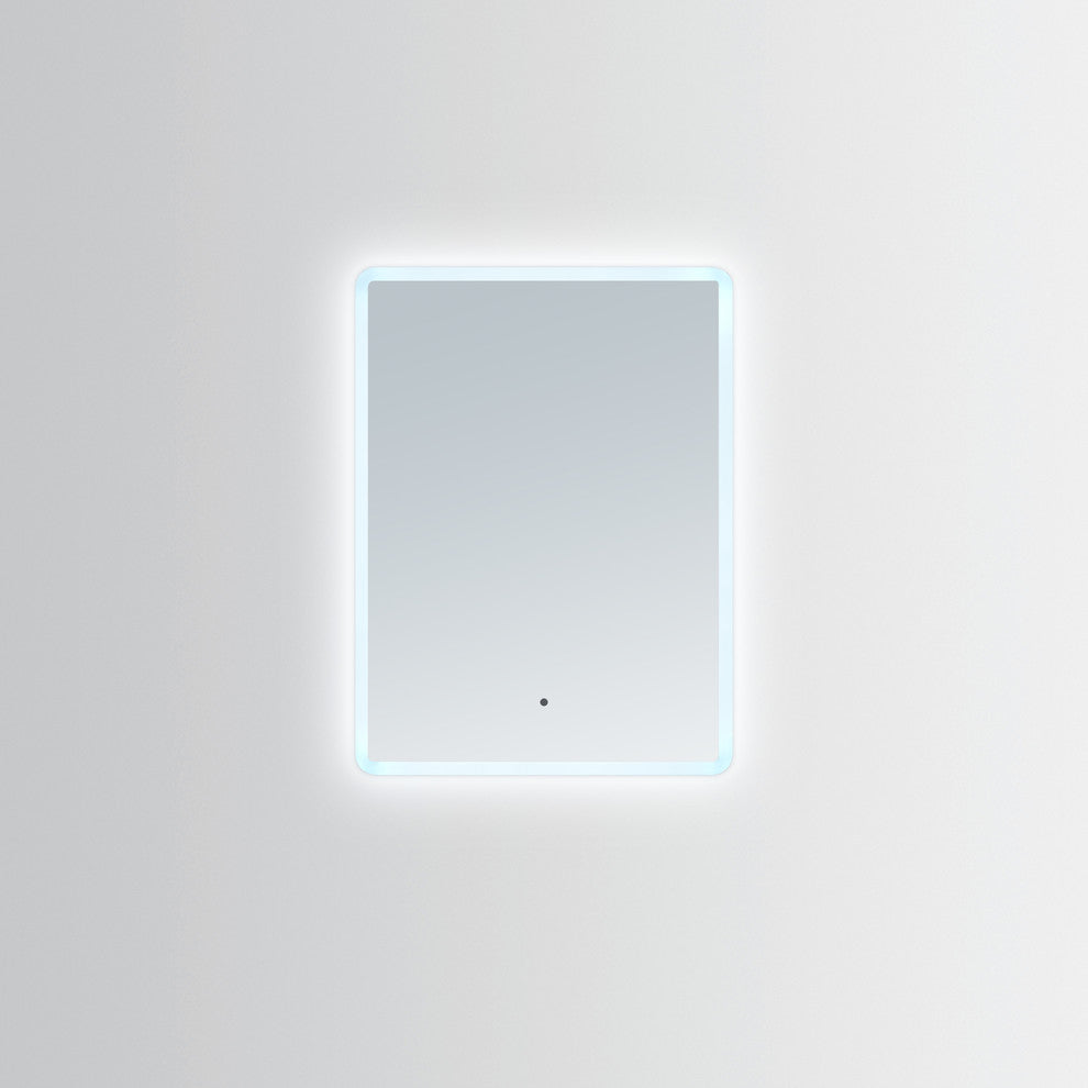 Electric LED Mirror, Rounded Edge Backlit Mirror, 24 X 32