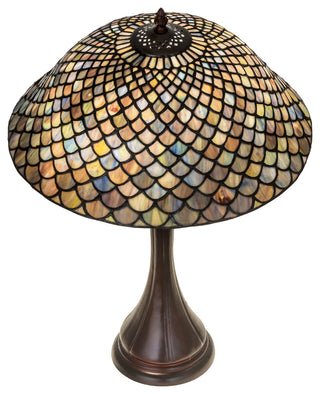 Meyda Lighting 28369 23"H Tiffany Fishscale Table Lamp