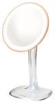 Jerdon 7.25" Battery LED Lighted Makeup Mirror with 5X Mag